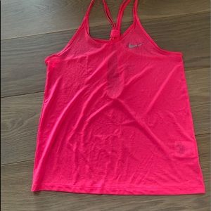 hot pink nike workout tank top